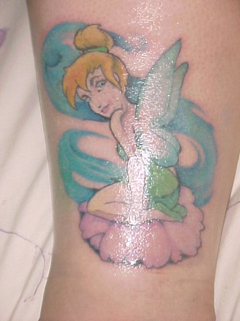 sexy tinkerbell tattoo