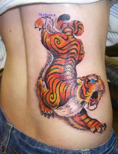 TIGER ON BACK tattoo
