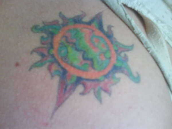 Crazy Sun tattoo