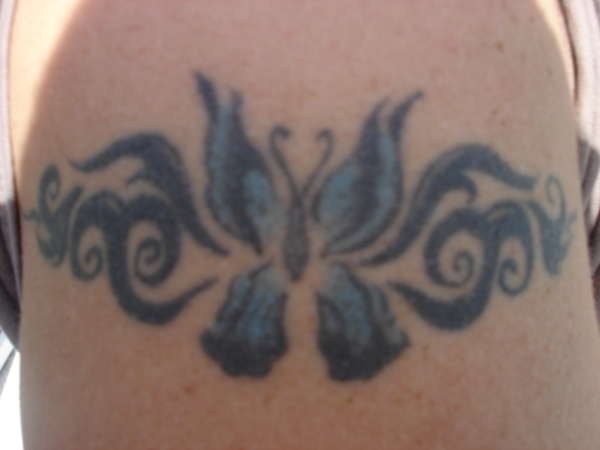Tribal Butterfly tattoo