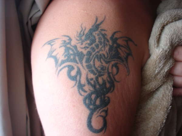 Tribal Dragon tattoo