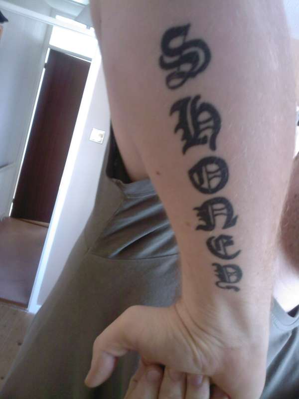old english tattoo