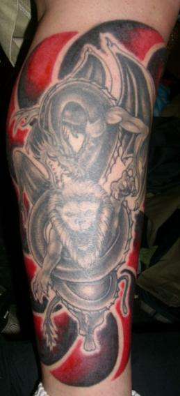 Dragon and Lion... not finished tattoo