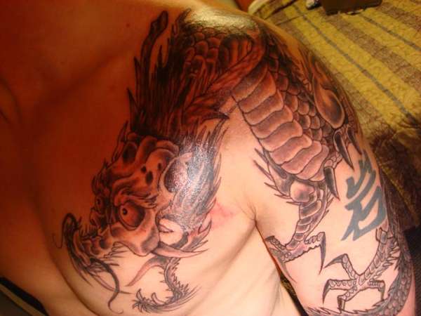 Oriental dragon tattoo