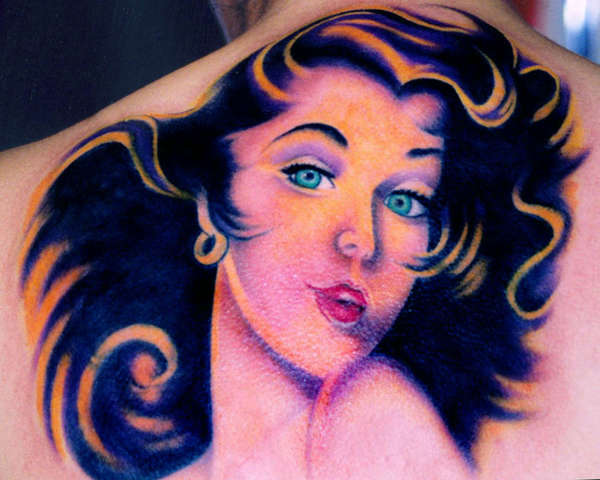 brunette cover up tattoo