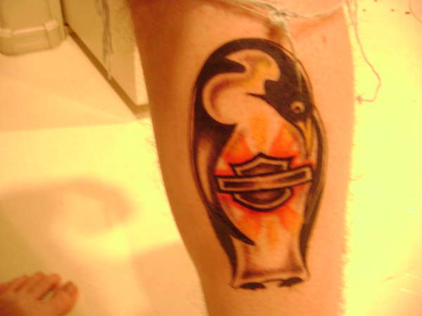 Penguin and HD tattoo