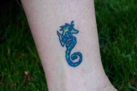 Seahorse tattoo