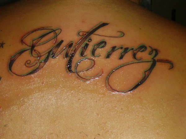 name on back tattoo name on back tattoo