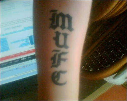 man united tattoo (MUFC tattoo