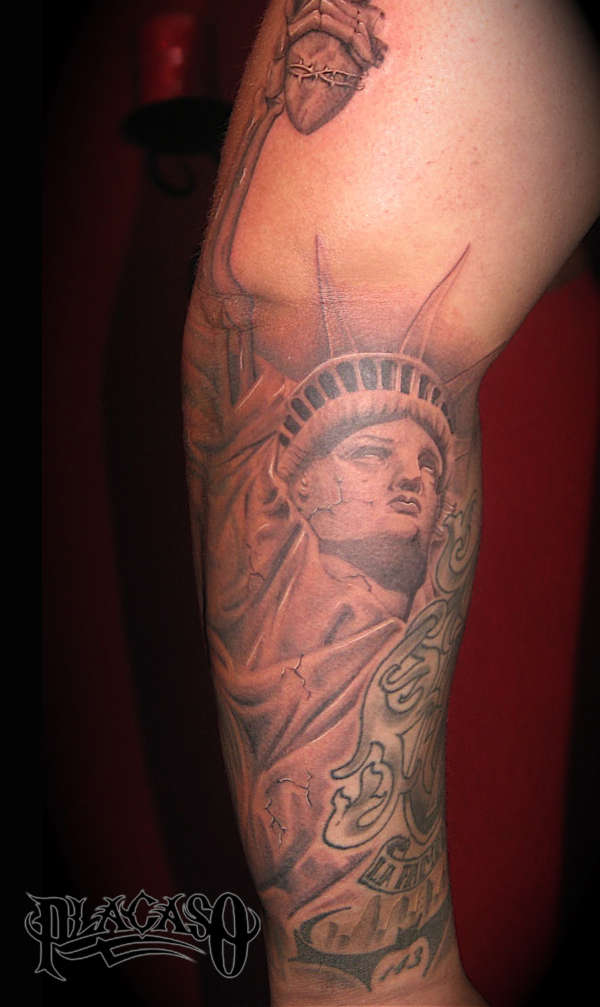 statue of liberty tattoo