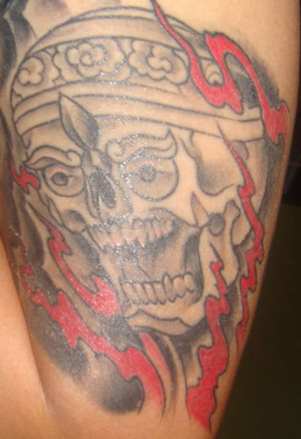 Tibetan Skull tattoo