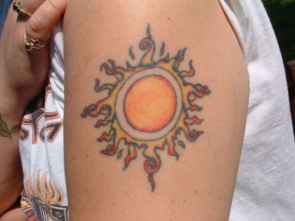sun tattoo tattoo