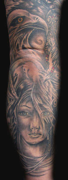 young warior tattoo