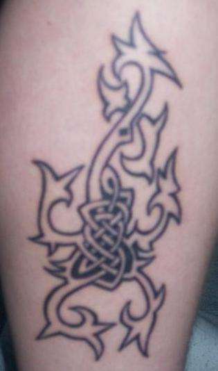 tribal/celtic scorpion tattoo