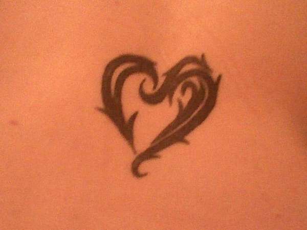 Tribal Heart tattoo