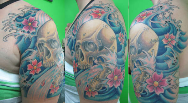skull n h2o tattoo
