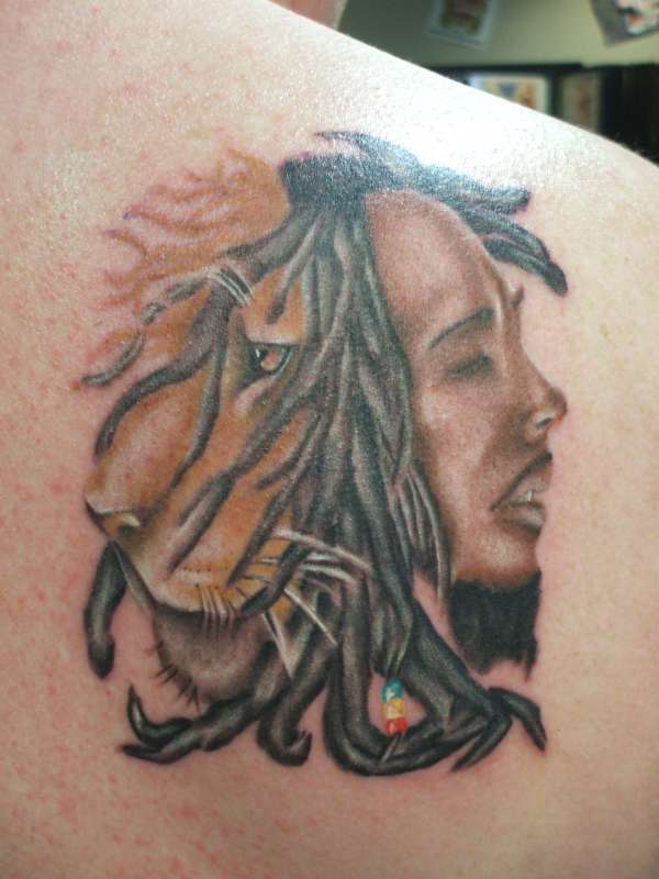 Bob Lion tattoo
