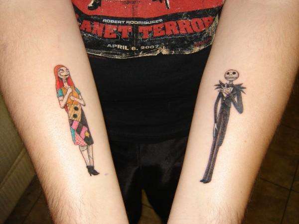 Jack and Sally Tattoo tattoo