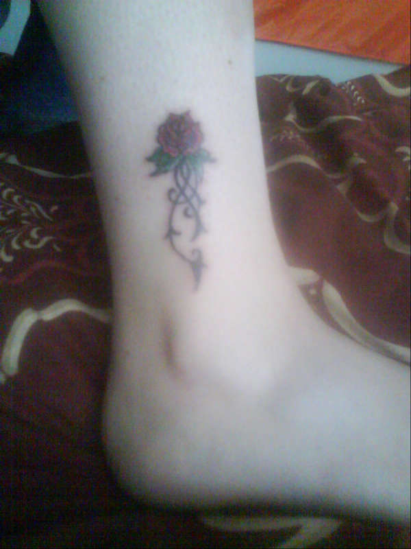 Rose ankle tattoo tattoo