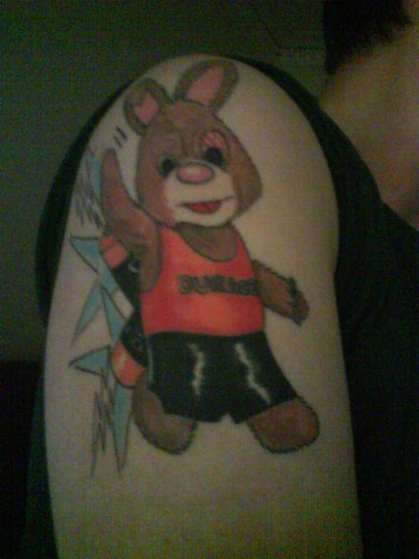 Duracell Bunny On Coke tattoo