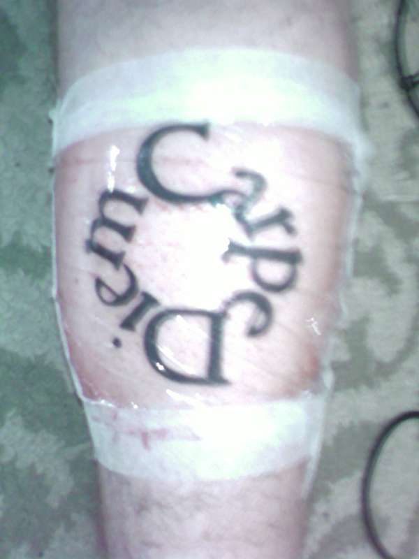 Carpe Diem tattoo