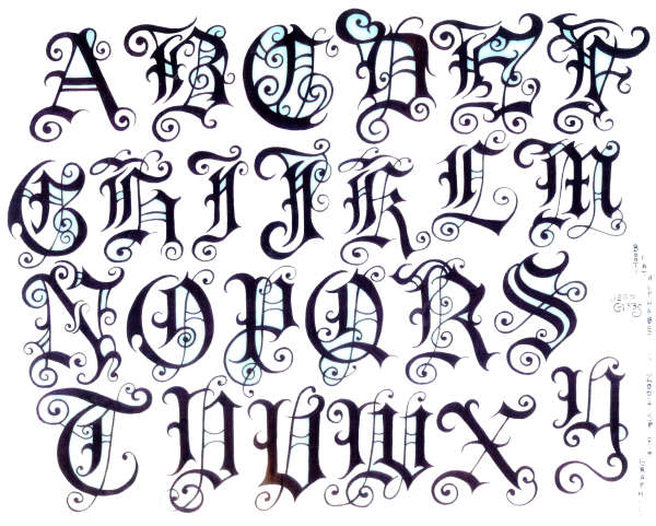 FONT tattoo
