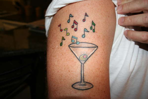 Out of Bartending..Comes Music tattoo