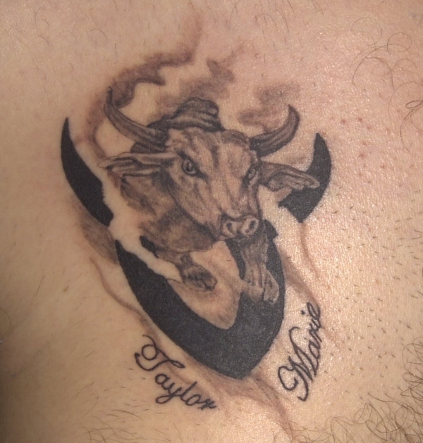 Bull tattoo