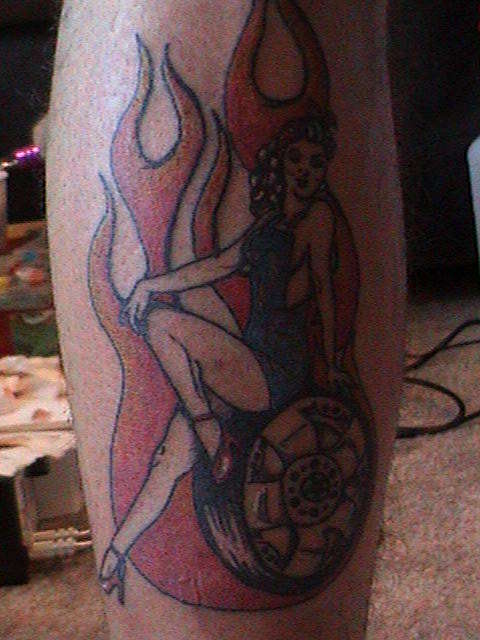 pin up girl tattoo