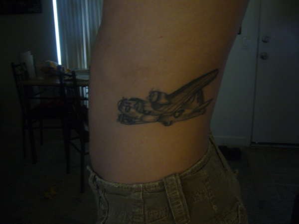 B-17 Airplane tattoo