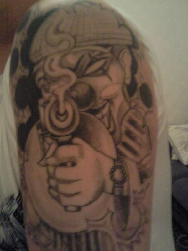 Gangster Clown tattoo