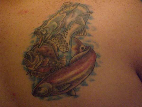 Trout,redfish,flounder tattoo