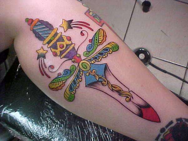 dagger tattoo