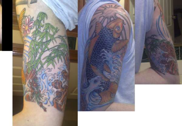 Koi half sleeve tattoo