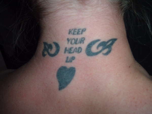 Words 2 Live By tattoo