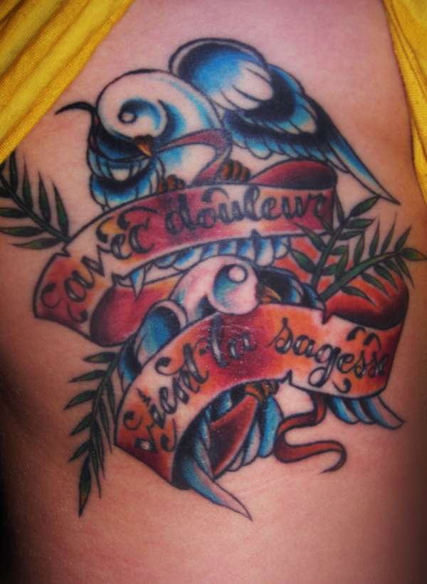 finished doves tattoo tattoo