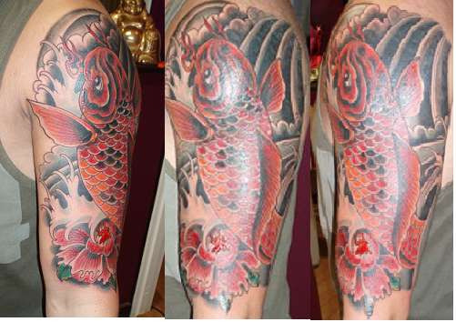 koi cover up tattoo