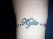 my name with hearts tattoo
