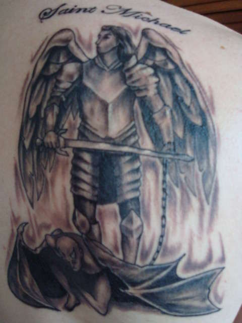 st michael tattoo