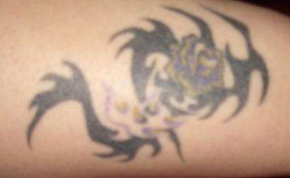 tribal ankle rose tattoo