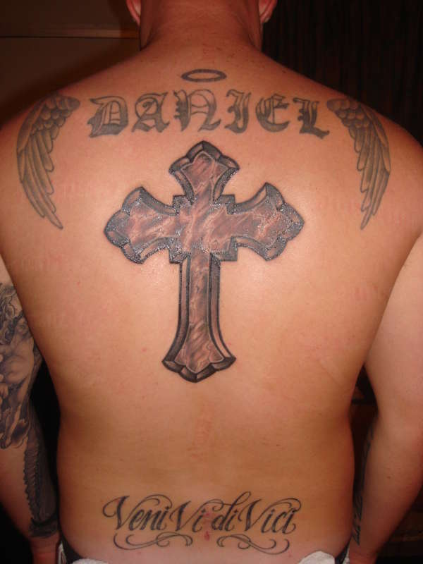 Back piece in progress tattoo