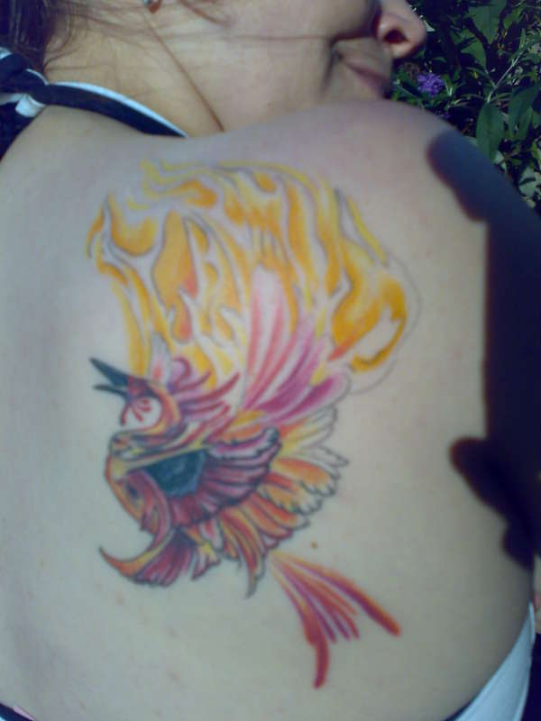 Better picture of the phoenix tattoo