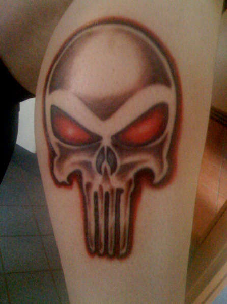 Punisher skull tattoo