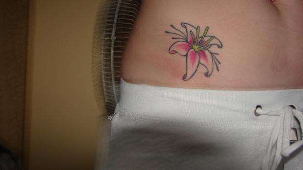 Tat #2 Lily tattoo