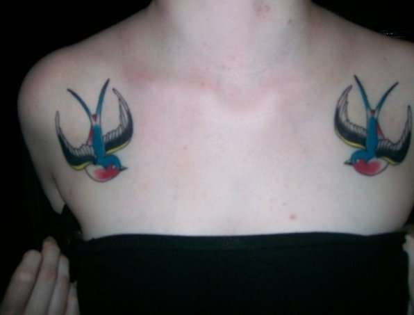 old school swallows tattoo