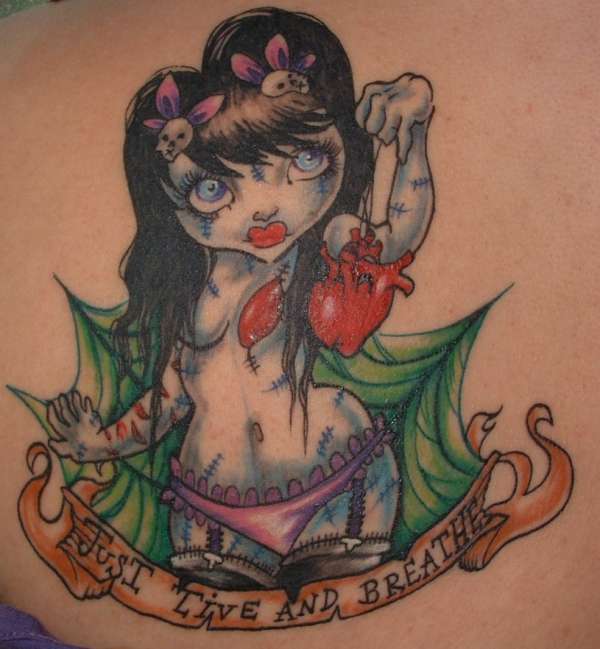Alive Girl- New Skool Pin-Up tattoo