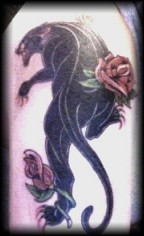 My Panther  upper arm tat tattoo