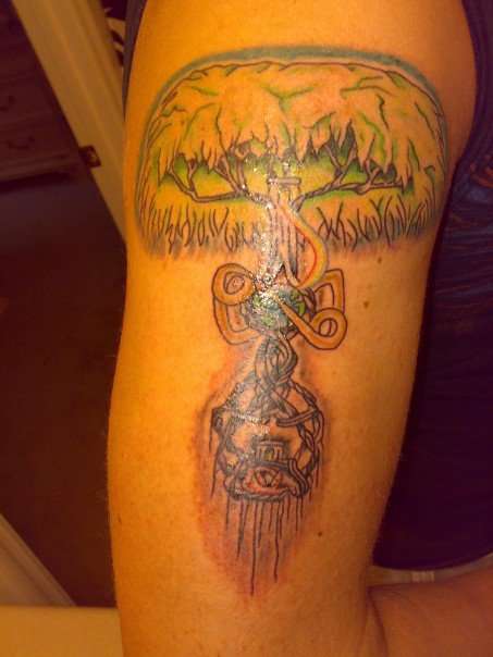 Yggdrasil, nordic tree of life. tattoo