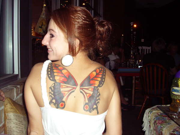 butterfly wings tattoo