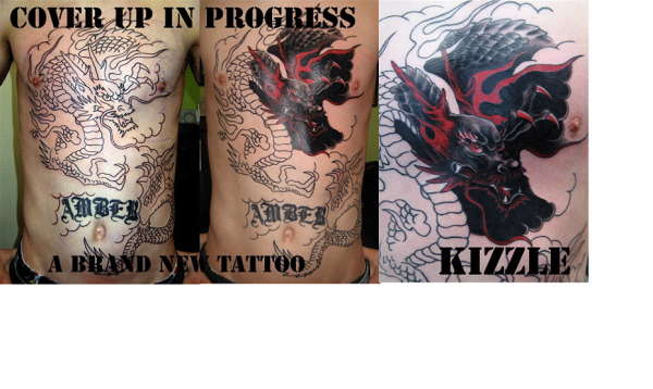 Amber Cover Up tattoo